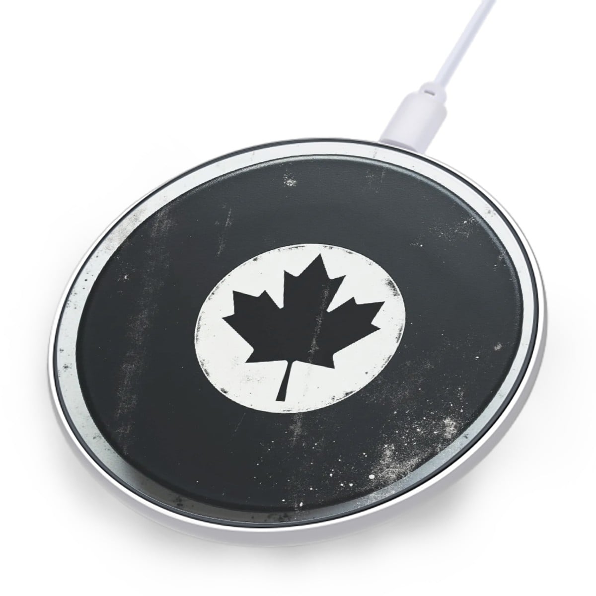 Hockey Puck Wireless Charging Pad – Fast 10W Compact Charger - Magnolia Wild SC