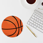 Basketball-Shaped Mouse Pad – Non-Slip Round Basketball Mouse Pad - Magnolia Wild SC