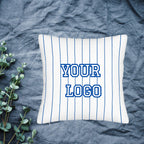 Custom Pinstripe Sports Pillow — Personalized Team Logo, Player Name & Number - Magnolia Wild SC