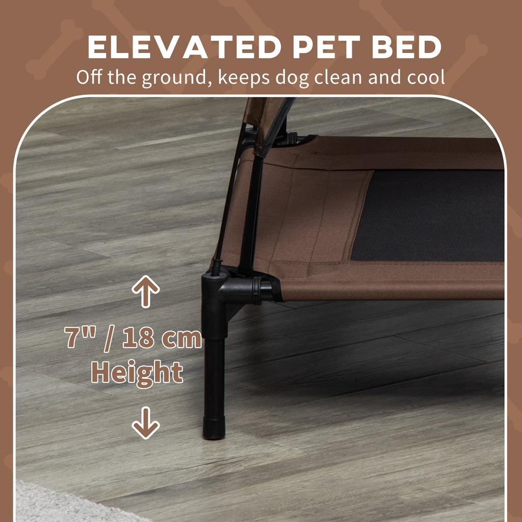 Elevated Portable Dog Cot Pet Bed with UV Protection Canopy Shade - Magnolia Wild SC