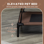 Elevated Portable Dog Cot Pet Bed with UV Protection Canopy Shade - Magnolia Wild SC