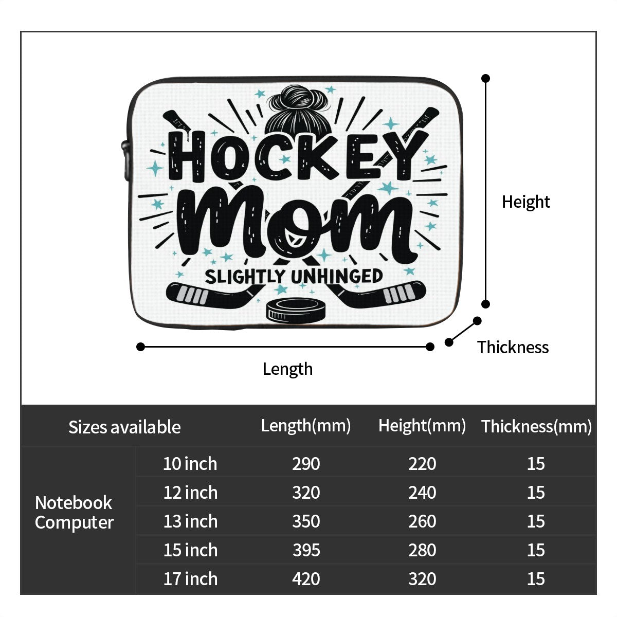 Shock-proof Portable Hockey Mom Laptop Bag - Magnolia Wild SC