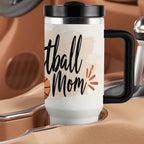 Elegant Watercolor Basketball Mom 40oz Insulated Tumbler with Handle and Straw - Magnolia Wild SC