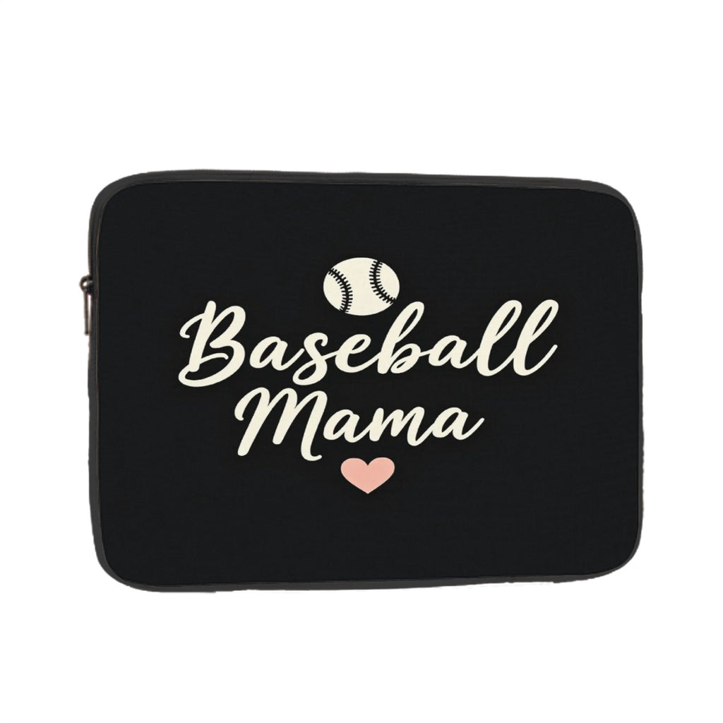 Baseball Mama Laptop Sleeve – Elegant Baseball Mom Laptop Case | Slim Waterproof Protective Bag for Work, Travel & School - Magnolia Wild SC