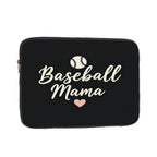 Baseball Mama Laptop Sleeve – Elegant Baseball Mom Laptop Case | Slim Waterproof Protective Bag for Work, Travel & School - Magnolia Wild SC