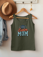 Swim Mom Racerback Tank – Personalized Name & Number Option | Lightweight Women’s Swim Tank Top - Magnolia Wild SC