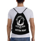 Personalized Ultimate Frisbee Drawstring Bag - "Cut. Catch. Score"